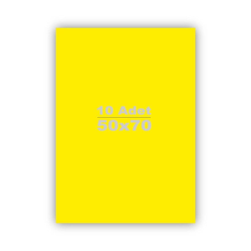 Fon Kartonu 10'Lu (50x70 cm) 160 gr Fonkarton Sarı