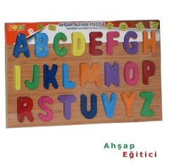 Alfabe Puzzle 30x20 cm (Ahşap Harf)