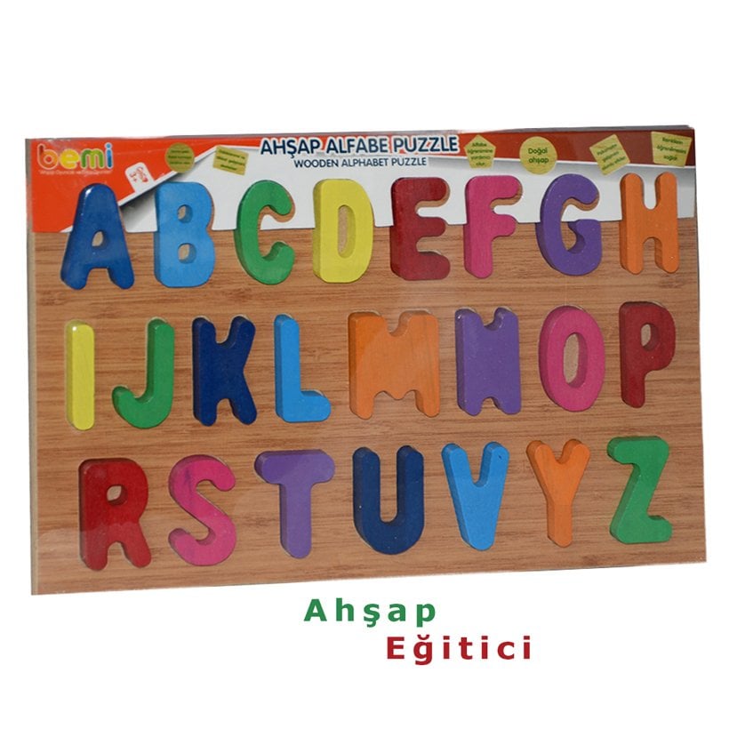 Alfabe Puzzle 30x20 cm (Ahşap Harf)