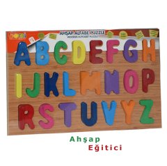 Alfabe Puzzle 30x20 cm (Ahşap Harf)