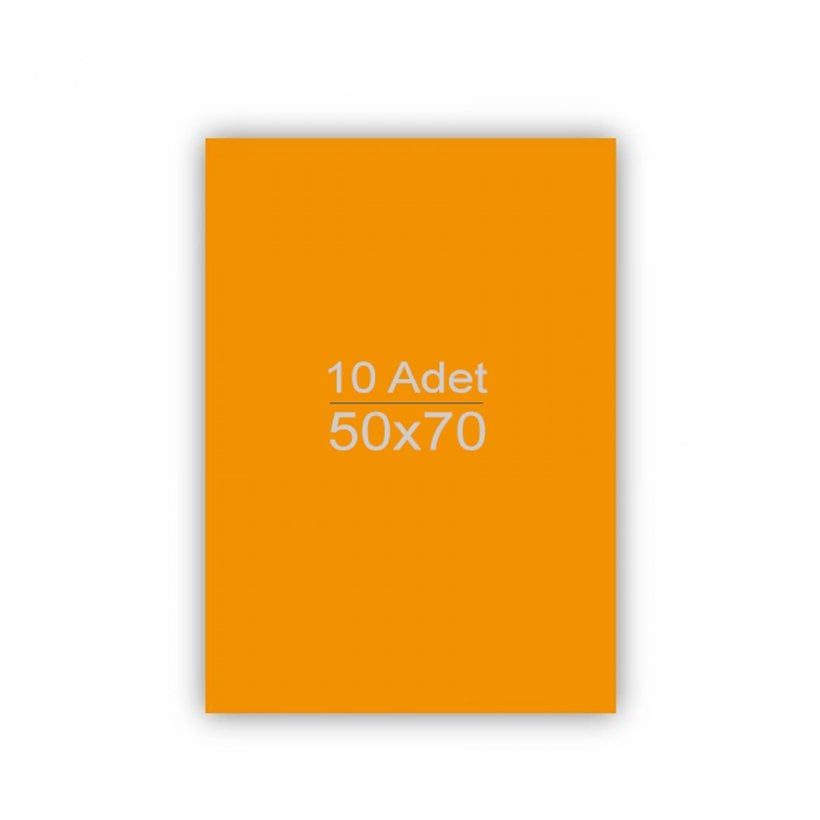 Fon Kartonu 10'Lu (50x70 cm) 160 gr Fonkarton Turuncu
