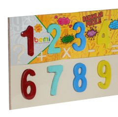 Rakamlar Puzzle 29x18 cm (Ahşap) 1300