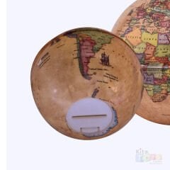 Kumbara / Antik Küre Ø 10 cm (41103 Siyasi Dünya Maketi)