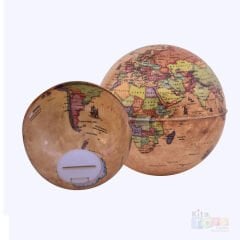 Kumbara / Antik Küre Ø 10 cm (41103 Siyasi Dünya Maketi)