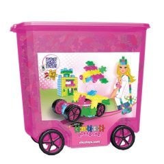 Clıcs Pembe Tekerlekli Lego 800 Eğitici Legolar