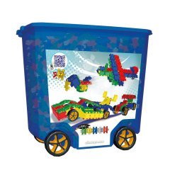Clıcs Mavi Tekerlekli Lego 800 Parça Eğitici Legolar