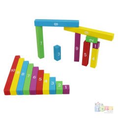 Ölçü Blokları (Ahşap Rakamlar Matematik Çubukları) Onluk Birim Sayıları