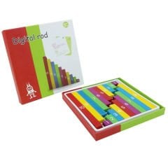 Ölçü Blokları (Ahşap Rakamlar Matematik Çubukları) Onluk Birim Sayıları