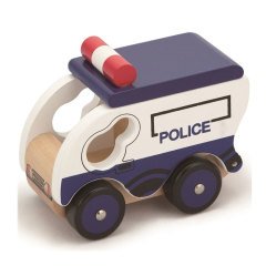 Polis Ahşap Oyuncak Araba