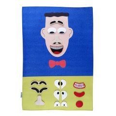 Cırtlı Yüz İfadesi Panosu 63x43 Erkek (Keçe Kumaş)