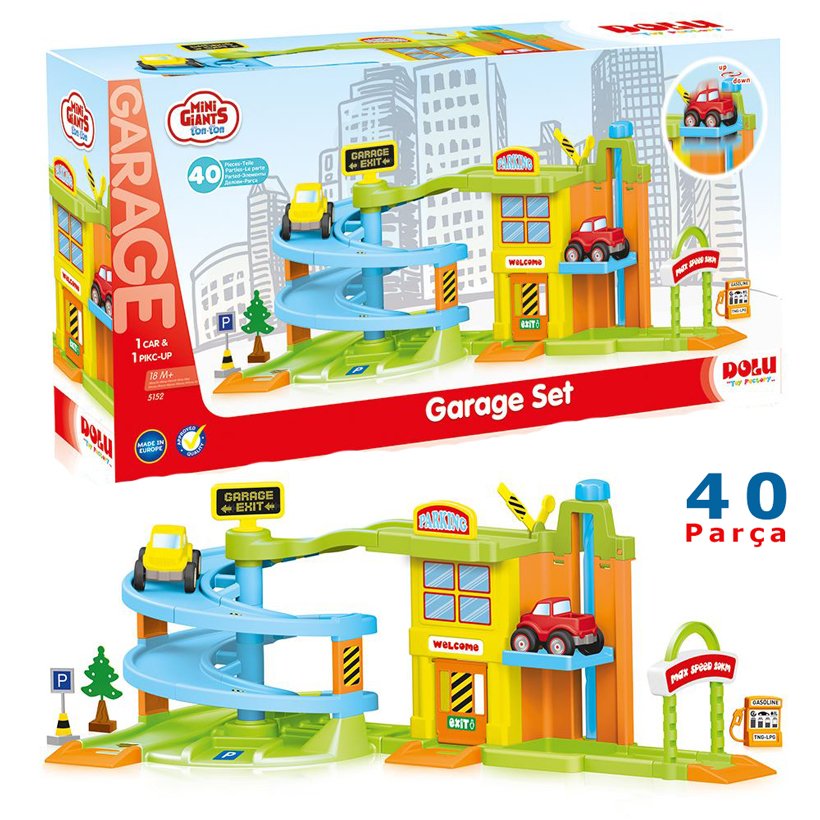 Otopark 40 Parça (Araba Garajı) Yol Seti
