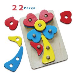 Çiçek Sök-Tak 22p  (Kavram Materyalleri)