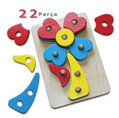 Çiçek Sök-Tak 22p  (Kavram Materyalleri)