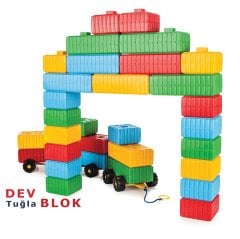 Tuğla Blok 43 Parça Araba Seti Oyuncak