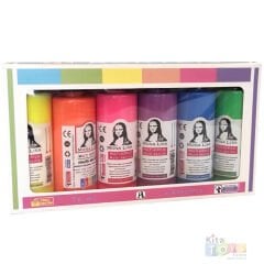 Akrilik Boya Multi Fosforlu 70 ml Set 6 Renk Monalisa