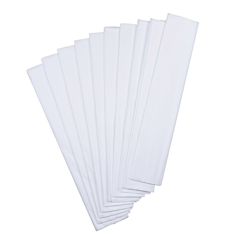 Krapon Kağıdı TEK RENK 10'Lu Paket 50x200cm Beyaz