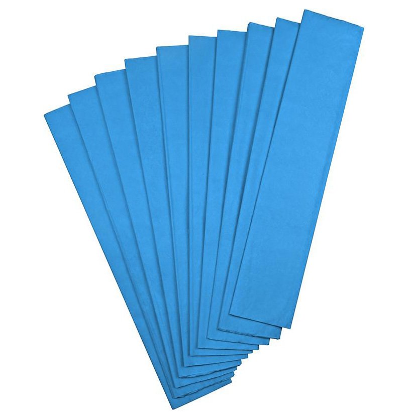 Krapon Kağıdı TEK RENK 10'Lu Paket 50x200cm Mavi