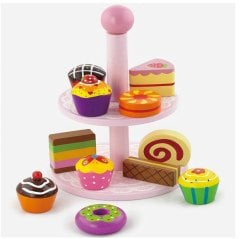 Ahşap Cupcake 12 Parça (Yemek Oyuncakları)