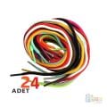 Boncuk Dizme İpi Yuvarlak 24 Adet (Ayakkabı Bağı-Bağcık) Polyester