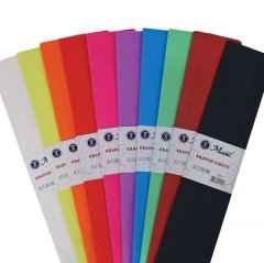 Krapon Kağıdı 10 Renk KARIŞIK 50x200 cm Kağıt