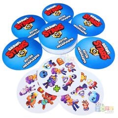 Büyük Hesaplaşma Oyunu Kartları (Metal Kutu) Eşleştirme Brawl Stars Dobble Path Path