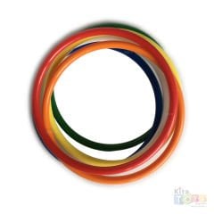 Aktivite Halkaları 6 Renk 24 Adet (Plastik Eğitici Çember)