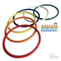 Aktivite Halkaları 6'Lı (Plastik Eğitici Çemberler)