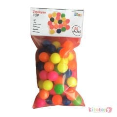 Zıplayan Top 50'Li (Oyuncak Otomat Topu) Renkli Zıp zıp Lastik
