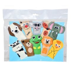 Parmak Kuklası 10'Lu Hayvanlar Set