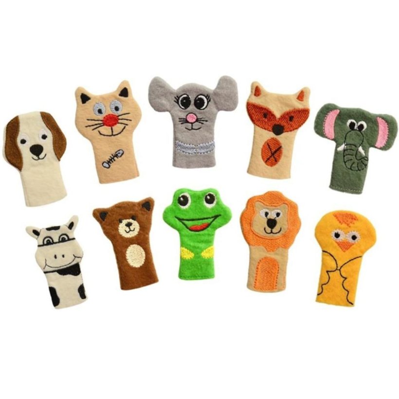 Parmak Kuklası 10'Lu Hayvanlar Set