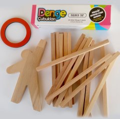 Denge Oyunu Çubukları (Ahşap-Eğitici)