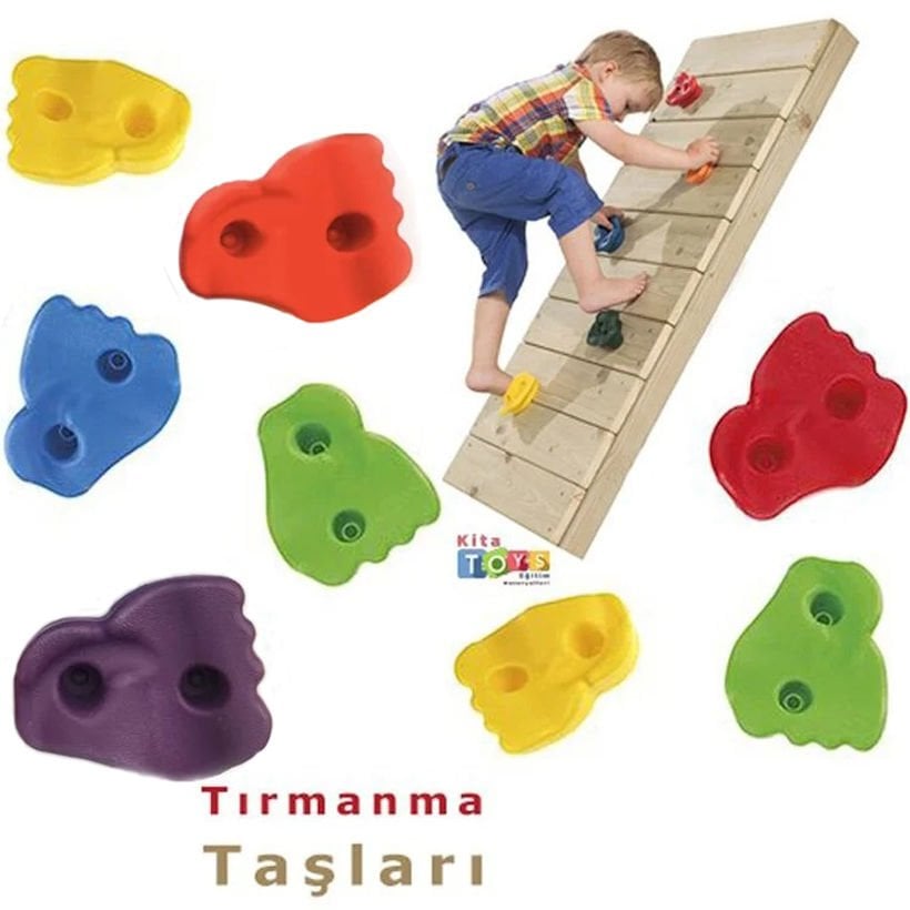 Tırmanma Taşları (Tırtıklı) Plastik Tırmanış Taşı (Tutamak)