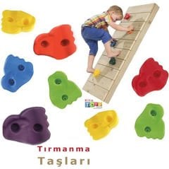 Tırmanma Taşları (Tırtıklı) Plastik Tırmanış Taşı (Tutamak)