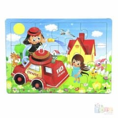 Ahşap Puzzle Çeşitleri 12 Parça (Anaokulu Çocuk Oyuncakları)