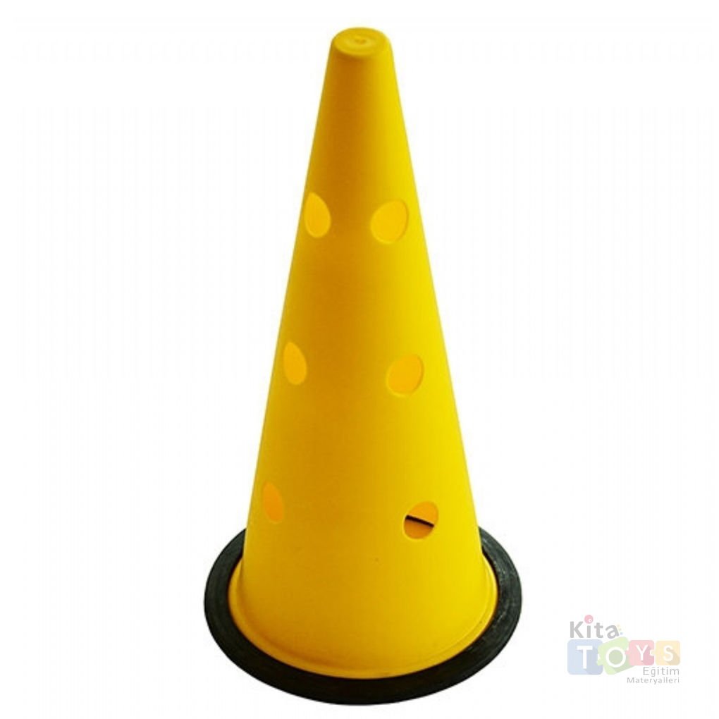 Antrenman Hunisi 40 cm Delikli (Büyük Boy) Spor Malzemeleri Duba Sarı