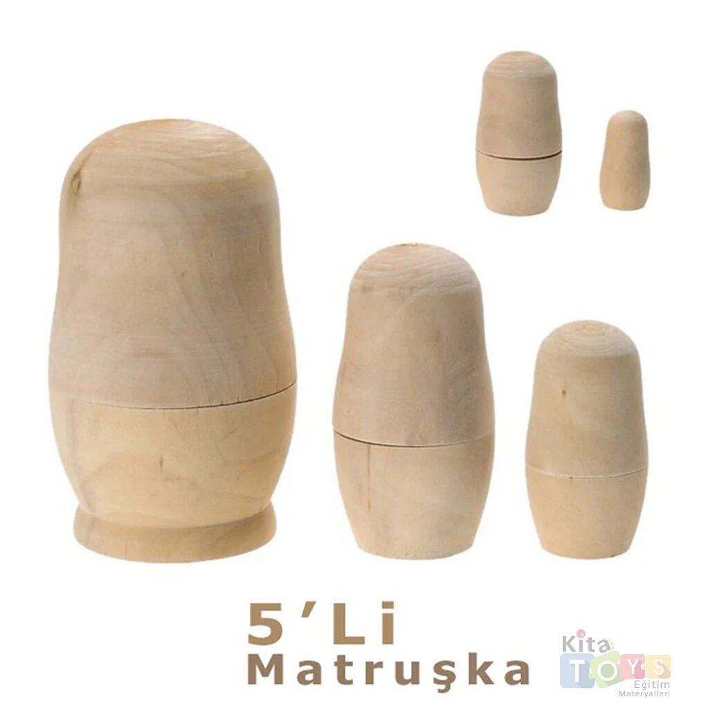 Matruşka 5'Li (Ahşap Boyama)