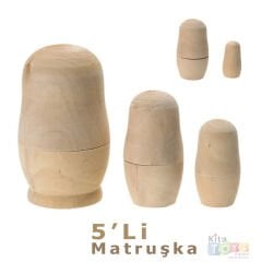 Matruşka 5'Li (Ahşap Boyama)