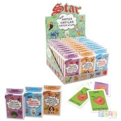 Hafıza Oyunu Kartları (Karışık) Eğitici Oyun Kartları Star Memory