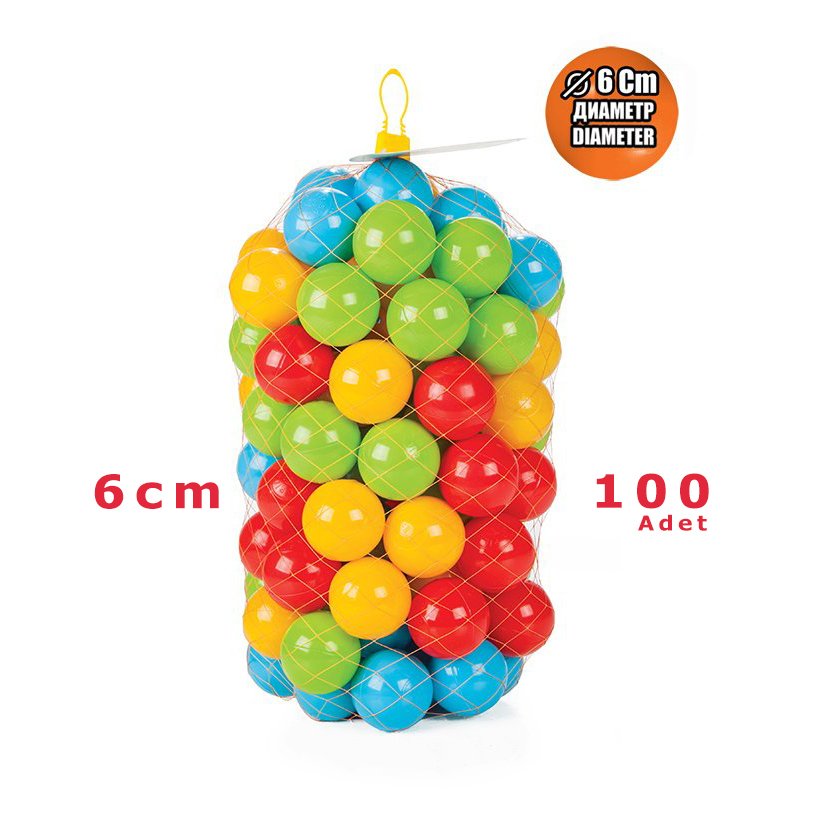 6 cm 100 Lü Oyun Havuz Topları