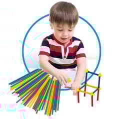 Süper Bambu Çubuklar 300 Parça ( Eğitim Ürünleri Boru)