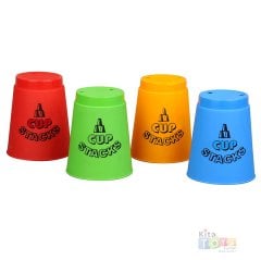 Orijinal Cup Stacks 12'Li Bardak (Hızlı Bardaklar Oyunu) Ritim Bardağı