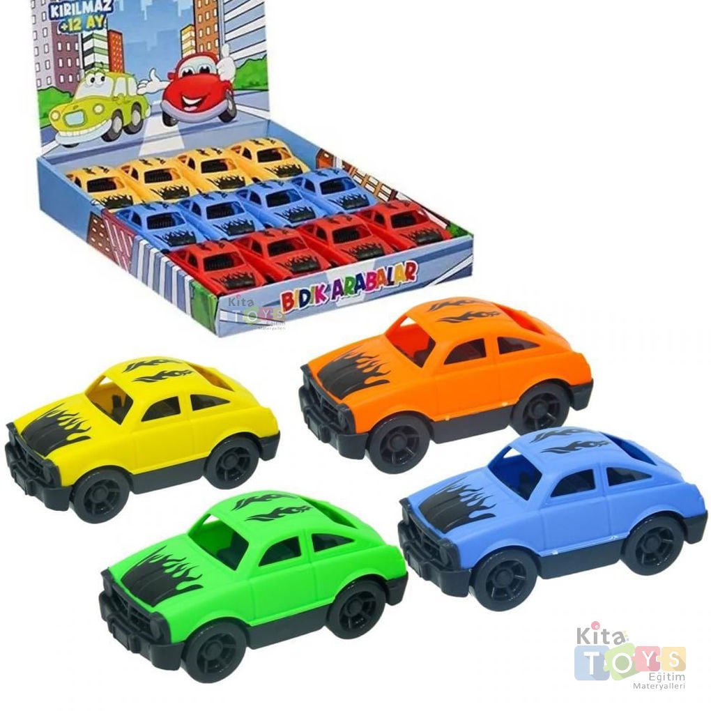 Kırılmaz ALEVLİ Arabalar 12'Li Kutu (Bıdık Araçlar) Yk-011
