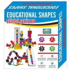 Eğitici Şekiller Yarış Oyunu Zilsiz (Line Up Single) Bak - Diz - Tasarla (Boncuk Dizme)