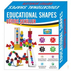 Eğitici Şekiller Yarış Oyunu Zilsiz (Line Up Single) Bak - Diz - Tasarla (Boncuk Dizme)