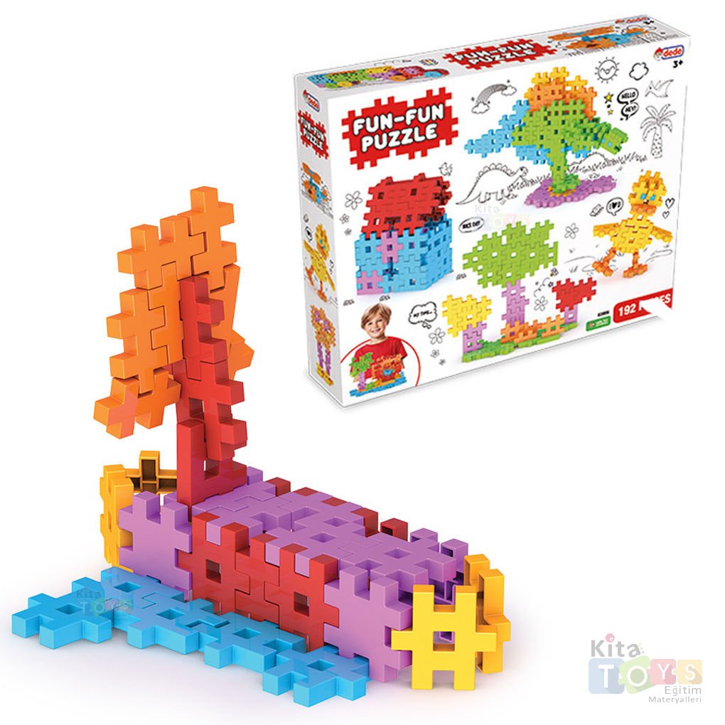 Fun-Fun Puzzle 192 Parça (Eğlence Dolu Lego) 03906 | Kitatoys.com'da.