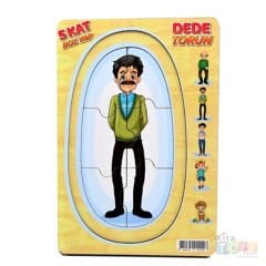 Kat Kat Dede Torun Puzzle 5 Kat (Ahşap Yap Boz) Oyuncak