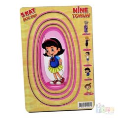 Kat Kat Nine Torun Puzzle 5 Kat (Ahşap Yap Boz) Oyuncak