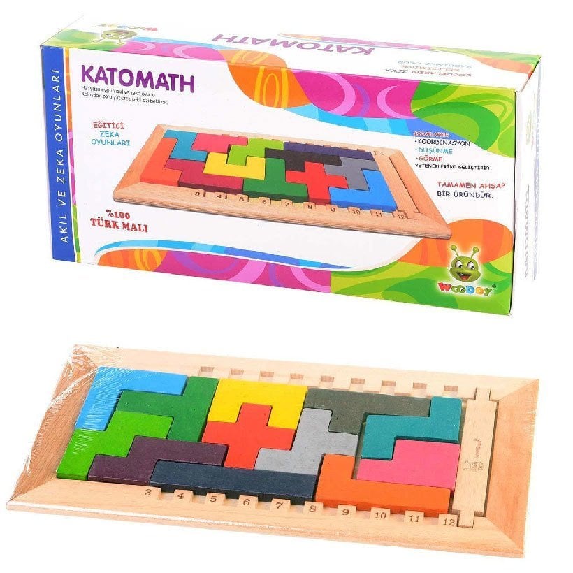 Katomath Zeka Geliştirici Ahşap Puzzle (Penta)