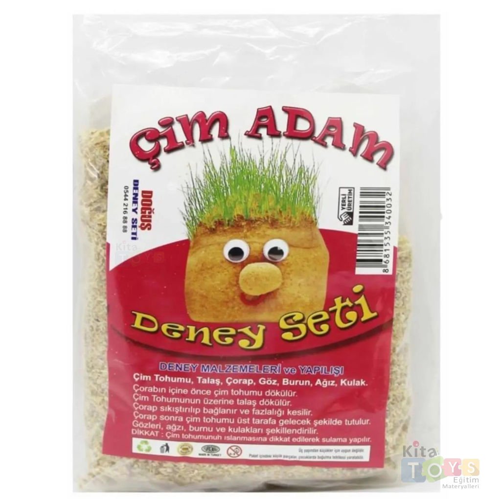 Çim Adam Yapım Seti (Fen Doğa Köşesi) Deney Malzemeleri