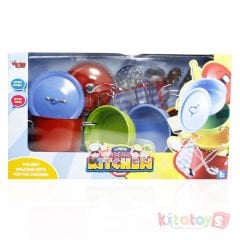 Metal Tencere Tava Seti 11 Parça (Paslanmaz Çelik Oyuncak) Vardem